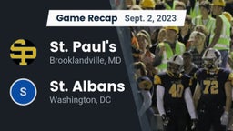 Recap: St. Paul's  vs. St. Albans  2023