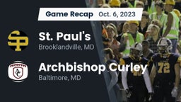 Recap: St. Paul's  vs. Archbishop Curley  2023