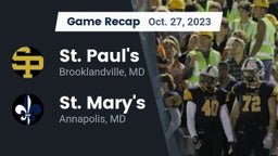 Recap: St. Paul's  vs. St. Mary's  2023
