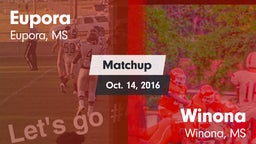 Matchup: Eupora vs. Winona  2016