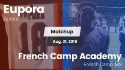 Matchup: Eupora vs. French Camp Academy  2018