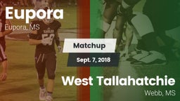 Matchup: Eupora vs. West Tallahatchie  2018
