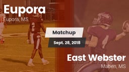 Matchup: Eupora vs. East Webster  2018