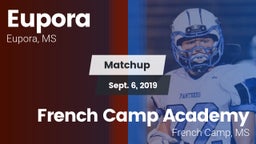 Matchup: Eupora vs. French Camp Academy  2019