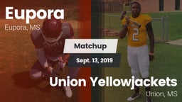 Matchup: Eupora vs. Union Yellowjackets 2019