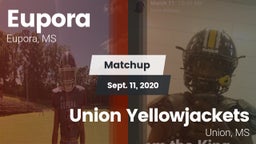 Matchup: Eupora vs. Union Yellowjackets 2020