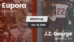 Matchup: Eupora vs. J.Z. George  2020