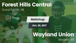 Matchup: Forest Hills Central vs. Wayland Union  2017