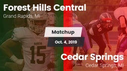 Matchup: Forest Hills Central vs. Cedar Springs  2019
