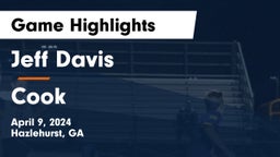 Jeff Davis  vs Cook  Game Highlights - April 9, 2024
