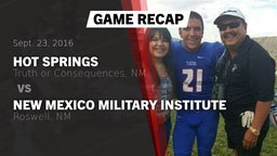 Recap: Hot Springs  vs. New Mexico Military Institute 2016