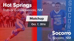 Matchup: Hot Springs vs. Socorro  2016