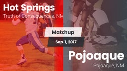 Matchup: Hot Springs vs. Pojoaque  2017