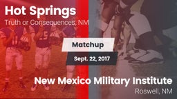Matchup: Hot Springs vs. New Mexico Military Institute  2017