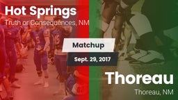 Matchup: Hot Springs vs. Thoreau  2017
