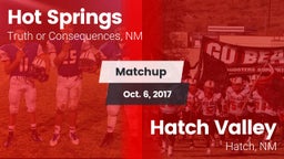 Matchup: Hot Springs vs. Hatch Valley  2017