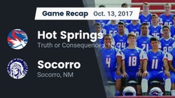 Recap: Hot Springs  vs. Socorro  2017