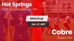 Matchup: Hot Springs vs. Cobre  2017