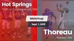 Matchup: Hot Springs vs. Thoreau  2018