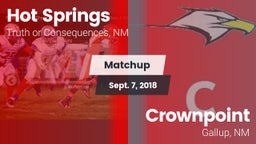 Matchup: Hot Springs vs. Crownpoint  2018