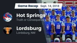Recap: Hot Springs  vs. Lordsburg  2018