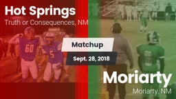 Matchup: Hot Springs vs. Moriarty  2018
