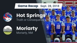 Recap: Hot Springs  vs. Moriarty  2018