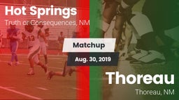 Matchup: Hot Springs vs. Thoreau  2019