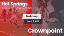 Matchup: Hot Springs vs. Crownpoint 2019