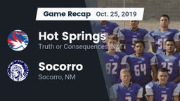 Recap: Hot Springs  vs. Socorro  2019