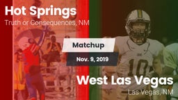 Matchup: Hot Springs vs. West Las Vegas  2019