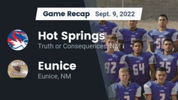 Recap: Hot Springs  vs. Eunice  2022
