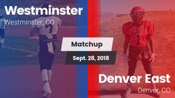 Matchup: Westminster vs. Denver East  2018