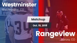Matchup: Westminster vs. Rangeview  2018