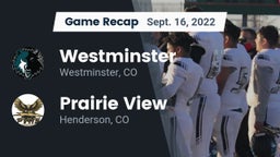 Recap: Westminster  vs. Prairie View  2022