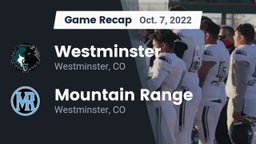 Recap: Westminster  vs. Mountain Range  2022