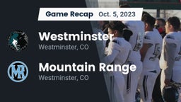 Recap: Westminster  vs. Mountain Range  2023