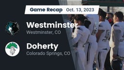 Recap: Westminster  vs. Doherty  2023