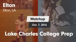Matchup: Elton vs. Lake Charles College Prep 2016