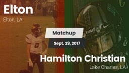 Matchup: Elton vs. Hamilton Christian  2017