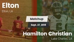 Matchup: Elton vs. Hamilton Christian  2018