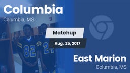 Matchup: Columbia vs. East Marion  2017