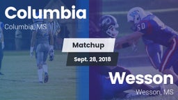Matchup: Columbia vs. Wesson  2018