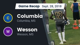 Recap: Columbia  vs. Wesson  2018