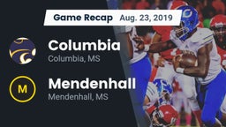 Recap: Columbia  vs. Mendenhall  2019