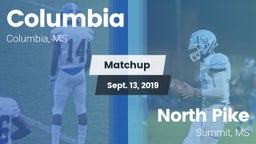 Matchup: Columbia vs. North Pike  2019