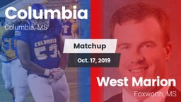 Matchup: Columbia vs. West Marion  2019