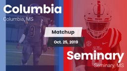 Matchup: Columbia vs. Seminary  2019