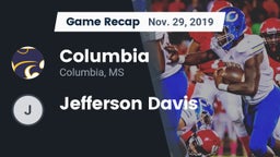 Recap: Columbia  vs. Jefferson Davis 2019