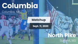 Matchup: Columbia vs. North Pike  2020